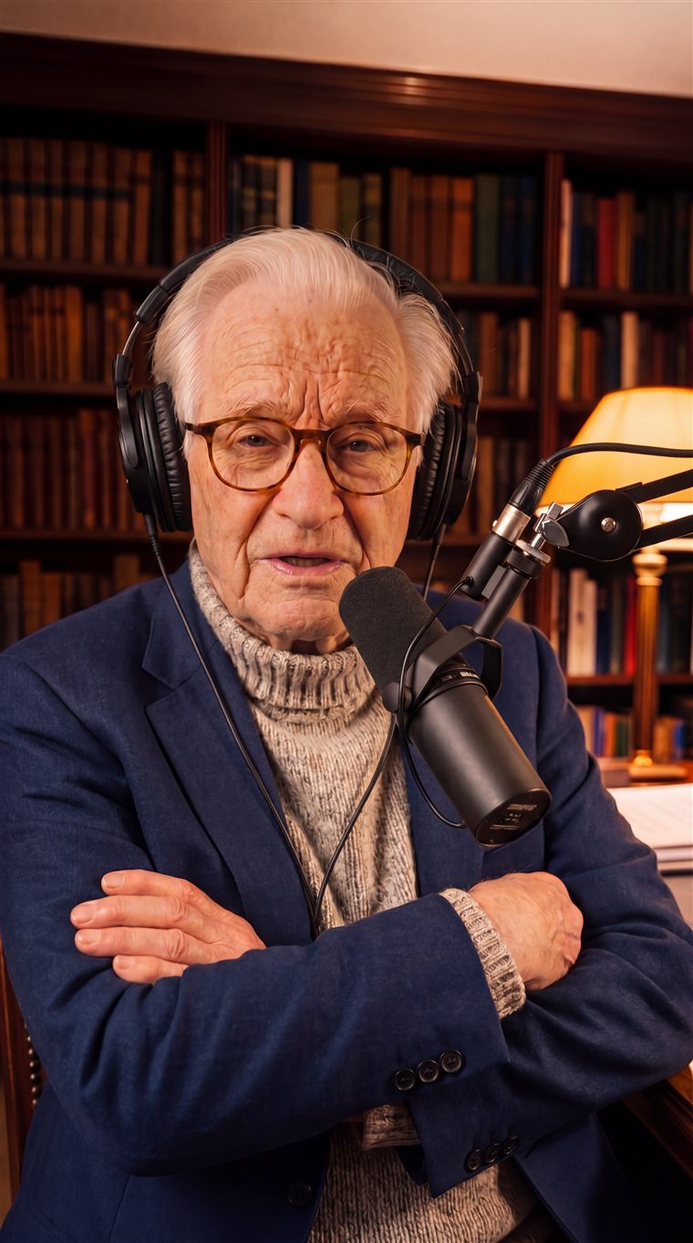 Dr. Roland Ashby recording the narrated audio